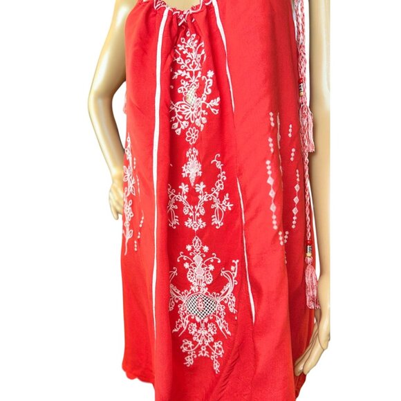 (5 for $25) Forever 21 Embroidered Rope Strap Summer Dress Size Medium - Picture 7 of 8